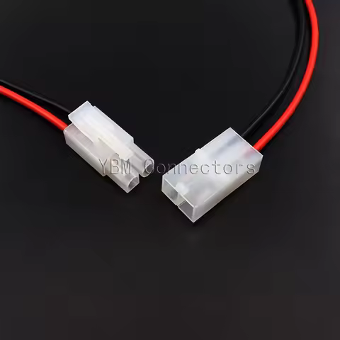 5Pairs 6.2mm 2 Pin 22AWG L6.2-2P Tamiya Male Female Male and Female with 20cm 30cm Long Wire Cables 