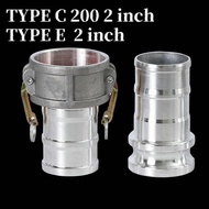 Camlock Aluminum Type C200 & Type E 2 Inch - Rust-Resistant Connector for Irrigation & Industrial Sy