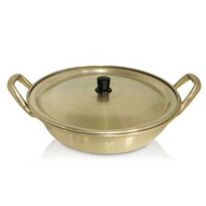 韓國 - 韓國製 金色傳統泡麵鍋 (18cm 雙耳連蓋) 平行進口