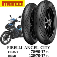 70/90-17 + 120/70-17 ยางนอก PIRELLI ANGEL CITY ใส่กับรถ Yamaha Exciter As the Picture One