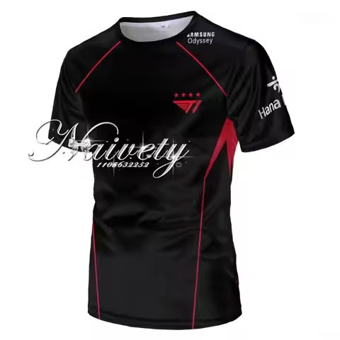 2025 League Of Legends SKT T1 Uniform T-shirt LOL Esports Faker Jersey T Shirt ZEUS Sport Game Team 