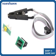 XUESHANN SOIC8 SOP8 Flash Chip IC Test Clip, with 2 Adapter Board SOIC / SOP Pin Flash Chip IC Test 