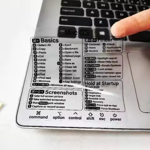1/2pcs Keyboard Shortcut Stickers for Word Excel Windows MAC OS Letter Graphic Laptop Protective Sti