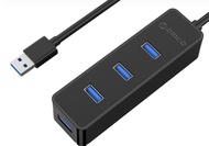 Bộ chia USB HUB 4 cổng USB 3.0 ORICO W5PH4/W5P-U3-BK - Hàng Chính Hãng
