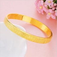 cod AU999 24K Gold Womens Snap - Clasp Bracelet | Auspicious cloud enamel secure clasp strong orient