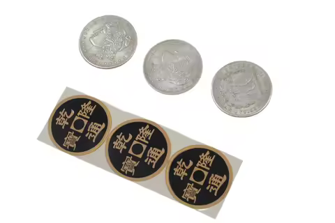 Double Face Super Triple Coin (Half Dollar or Morgan Dollar) by Johnny Wong Coin Magic Tricks Props
