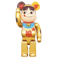 [Pre-Order] BE@RBRICK x Maneki Neko Peko-chan “Fuku” gold-plated 1000% bearbrick