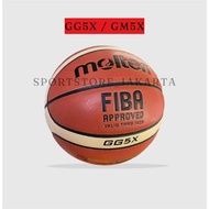Molten GG5X GM5X GG6X GG7X Basketball Import Thailand Free valve and net GM5X GG5X size 5 - Leather 