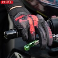 FEHER Feier Motorcycle Riding Gloves Summer Breathable Motorcycle Anti-Slip Anti-Fall Touchscreen We