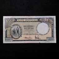 Uang Kuno 1000 Rupiah Seri Hewan Gajah Tahun 1957 - CV 0589