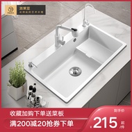 Italian Quartz Stone Sink Vegetable Sink Single Sink White Dish Sink Kitchen Step Sink Granite Dish 