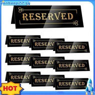 Waterproof, Double-Sided Acrylic Reserved Table Signs-10PCS 6x2x1.6 in Table Tent-Seated Table Indic