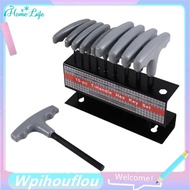 [HoME&life] 10PCS Imperial Hex Key T-Handle Set 3/32"-3/8" T-Handle Allen Wrench Set with Storage Ra