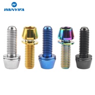 Wanyifa Titanium Screws M6x16 18 20 25 mm Taper Head Socket Hex Bolt with Washers for Bicycle Disc Brake 1PCS