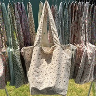 Floral Shoulder Bag Plain Line Large With F4 File The Textbook Can Be Used.