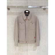 1WW2 Kito* British Retro Men's Woolen Turn-Down Collar Jacket25Autumn and Winter fashion Casual Plai