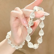 Cool Opal Bracelet Female Light Luxury High-End White Opal Exquisite Bracelet Opal Girlfriends Brace
