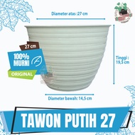 Pot Tawon Putih Ukuran 27 Pot Tanaman Hias Minimalis Budi Jaya Asli Pot Tawon Tanaman Bunga Putih Po