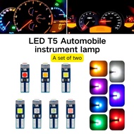 10Pcs T5 W1 2W 3030 Car LED Light High Brightness Instrument Bulb Dashboard LED Light Dashboard Car