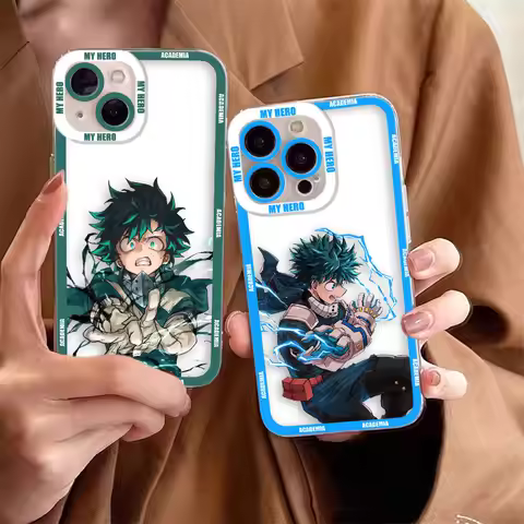 My Hero A-Academia Izuku Clear Phone Case For Samsung Galaxy S26 S25 S24 S23 S22 S21 S20 FE PLUS ULT