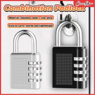 C.M. 4 Digit Number Combination Padlock Extra Large Resettable for School Gym Locker Outdoor Fence