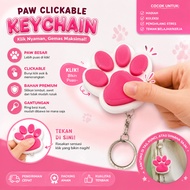 Cute Cat Paw Fidget Clicker Mechanical For Stress Relief | Clicker ASMRKeychain