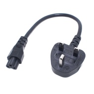 UK BS1363 Mains Plug To IEC C5 3pin Laptop Power Lead Cable PC Monitor Type G Adapter Extension Cord