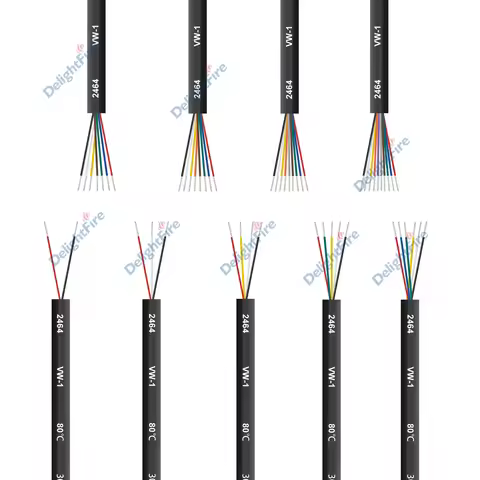 5/10/20/30m 28AWG Speaker Audio Wire PVC Sheathed Cable 2 3 4 5 6 7 8 9 10 Cores USB Mouse Headphone