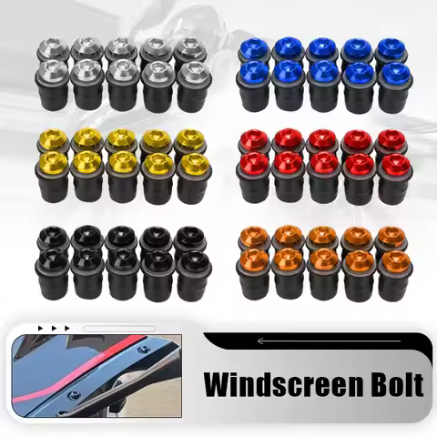 FOR KAWASAKI ZX11 ZX1200 ZX12R ZX14 ZX1400 ZX14R ZX25R ZX4r ZX6 10 PCS Windscreen Bolt Screw Windshi