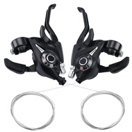 CHAOYANG Shifter 3x7 Speed Shifter Brake Lever Set 21 Speed Bike Gear Shifter and V Brake Cable for