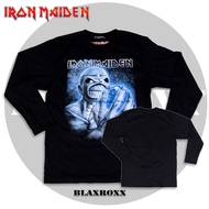 BLAXROXX® | Iron Maiden® | [LS-IRM013] | เสื้อยืดคอกลม แขนยาว | สกรีนลายคมชัด ไม่หลุดลอก | Cotton100