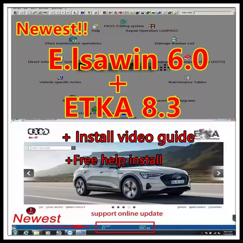 2024 hot sell ELSAWIN 6.0 with ET KA 8.3 Newest for A-udi for V-W Auto Repair Software Group Vehicle