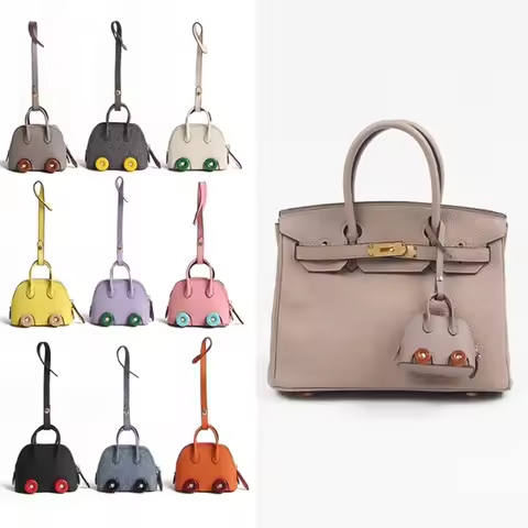 Bag Charms For Birkin Kelly Handbag Mini Wheel Shell Bag Pendant Earphone Bag Decoration Accessory G