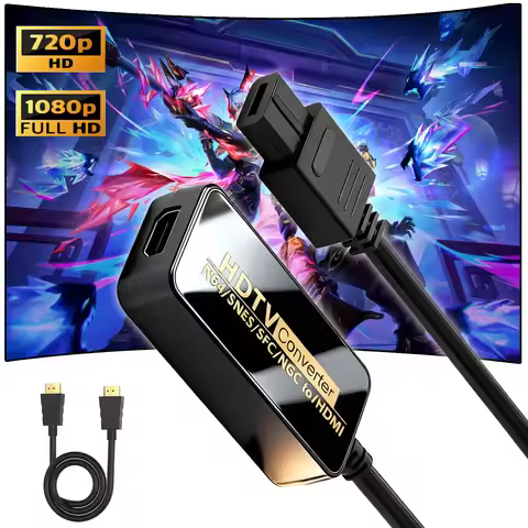 1080P NGC/SNES/N64 To HDMI Converter Adapter,HDMI Cable for Nintend 64 SNES Console Game Cube Plug a