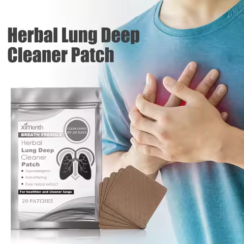 Ximonth 20pcs Relieve Fatigue Body Care Patches Herbal Lung Cleanse Relax Body Mind Breath Freshen H