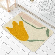 毛莨花植絨地墊浴室地墊吸水地墊柔軟臥室地墊區域地墊禮品