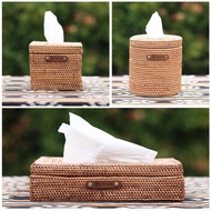 DClassic Rattan Tissue Box Tissue Box/ Rattan Tissue Box