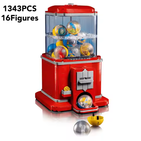 Creative Ideas 21358 Vending Mechine Building Blocks Coin Operated Play Game Brick Set Toys Girl Boy