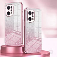 Casing For OPPO Find X3 X5 X6 X7 Pro X7Ultra A1 A2 A3 Pro Transparent Plating Glitter Soft Shockproo