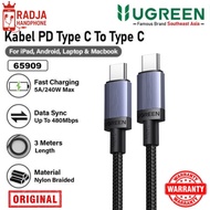 UGREEN 65909 Type C to Type C Fast Charging 240w Nylon Braided Cable 3m