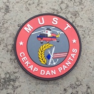 6 Patch PVC Rubber 3D JBPM MUST