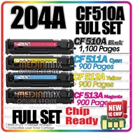 FULL SET TONER Compatible CF510A CF511A CF512A CF513A 204A CF510X H* LaserJet Pro M154a M180n M154nw