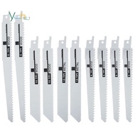 10Pcs Handsaw Multi Saw Blade Reciprocating Saw Blades Saber Saw for Cutting Wood Metal PVC Tube Pow