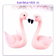 (10 SETS) PINK SWAN decorates birthday cakes, flamingos decorates cakes