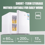 Hicon Household Mini Refrigerator small freezer inverter mini fridge Breast Milk Freezer Fully Frozen Single Door Milk Storage Refrigerator 40L