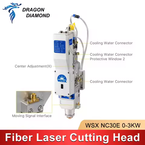 0-3KW NC30E WSX Fiber Laser Cutting Head Automatic Focusing FL125 150 100 High Power QBH 3000W for M