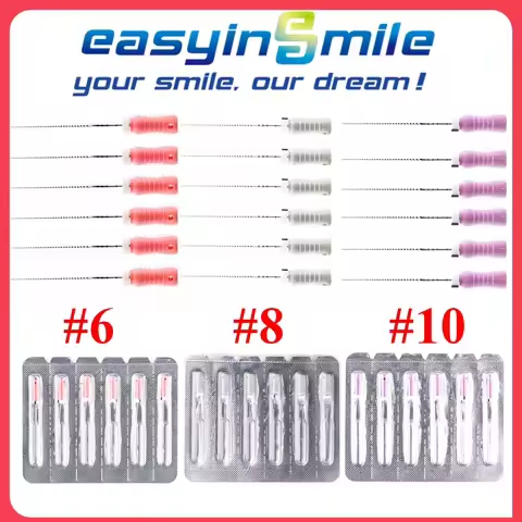 Easyinsmile Dental Endo Files C+ Files Root Canal Endo Cathterization File 25MM C-Files Tips #8-#10 