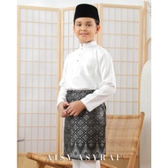 Aisy ASYRAF Baju Melayu Sogann Kids Sedondon Father Son Part 3