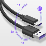 Others - type-c數據線 5a數據線超級快充電線（5A超級快充 1M 黑色）