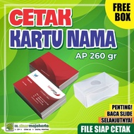 Print Business Cards 1 box Contains 100 Pcs + Box Business Card (1 box contains 100)